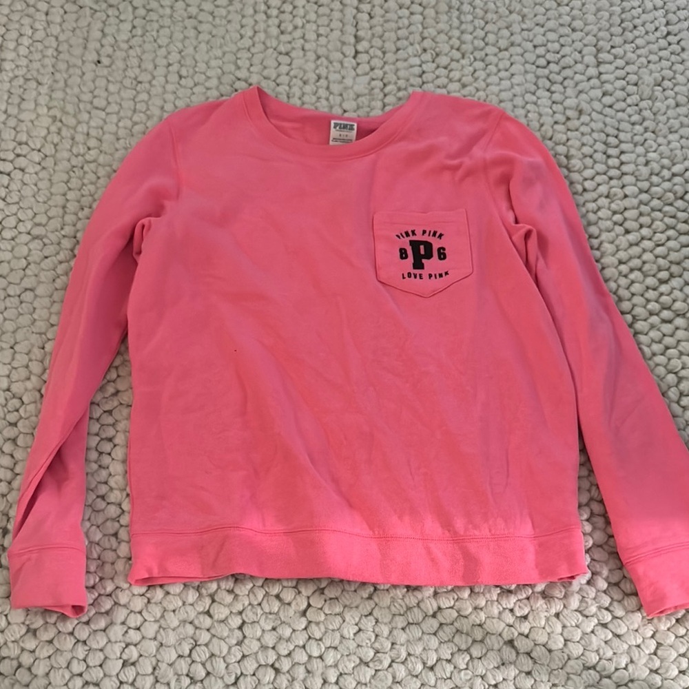 PINK Victoria's Secret Pink Sweatshirt with Crew Neck